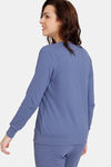 Zivame Cosy Rib Knit Poly Loungewear Top - Velvet Morning — thumbnail 3